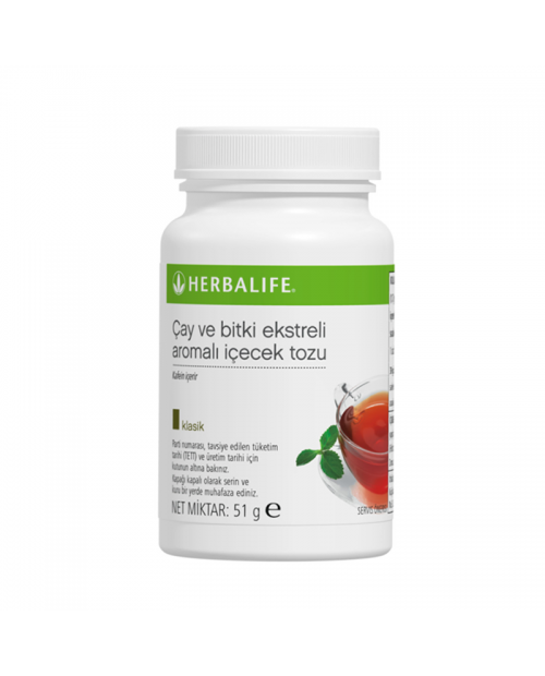 Çay ve Bitki Ekstreli Aromalı İçecek Tozu Klasik 51 g